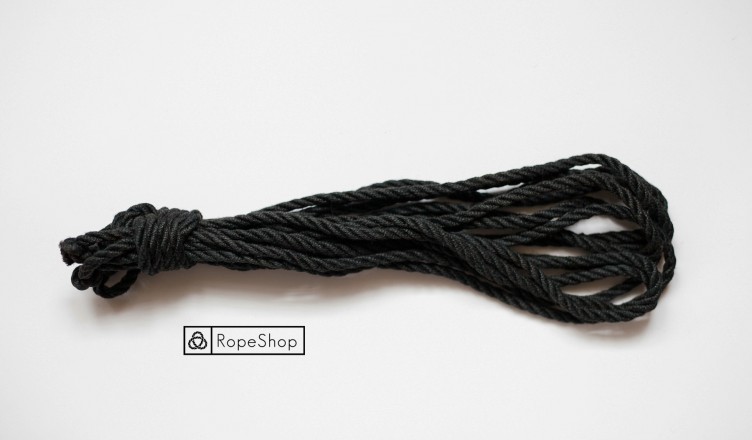 Jute shibari rope Korde black
